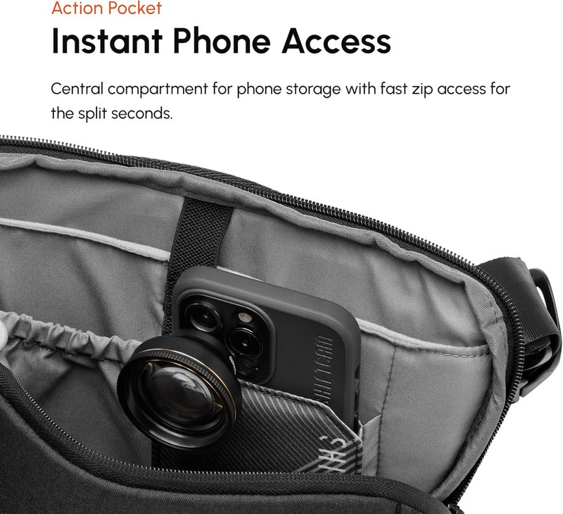SHIFTCAM WorkFlow Sling Bag | Ultra-Functional Mobile Photography Sling with Magnetic Phone Mount, Lens Storage, and Quick Access | Streamline Your Workflow (SlingS (4L)) - Image 4